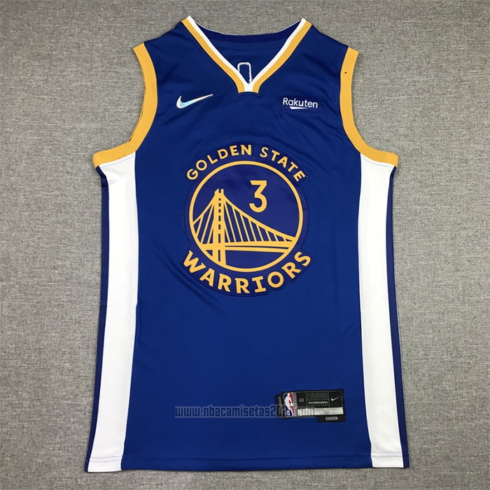 Camiseta Golden State Warriors Jordan Poole #3 Icon Azul